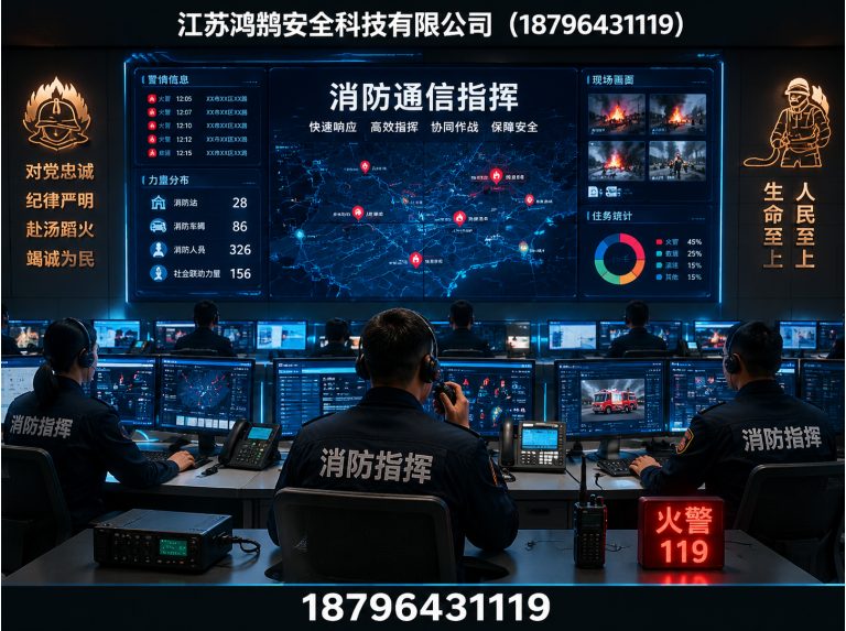 榆林消防通信指挥展示图